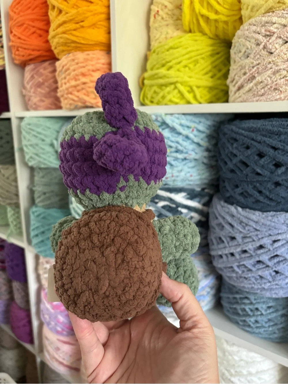 Crochet sitting Teenage Mutant Ninja Turtles plush